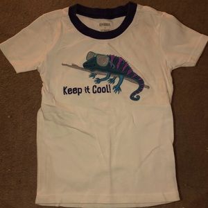 Size 7 Gymboree White Tee